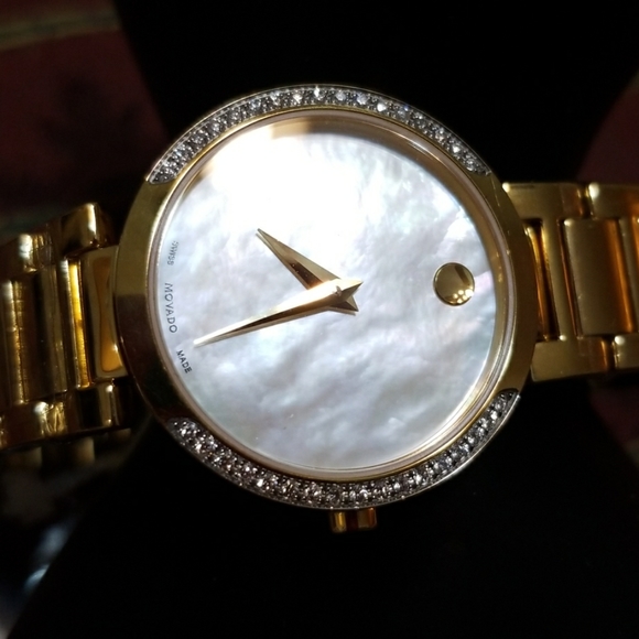 Movado Women's Watch w/ Diamond Stones, New - Picture 2 of 8